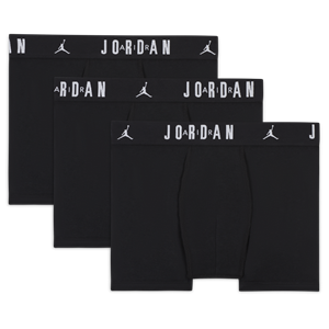 Jordan Flight katoenen boxershorts voor kids (3 stuks) - Zwart