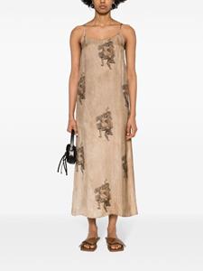 Uma Wang Midi-jurk met print - Beige