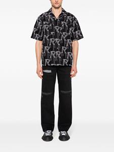 Represent R3D Destroyer mid waist ruimvallende jeans - Zwart