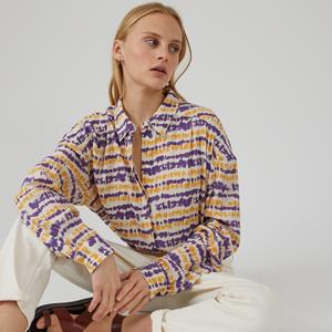 LA REDOUTE COLLECTIONS Hemd met tie and dye print, lange mouwen