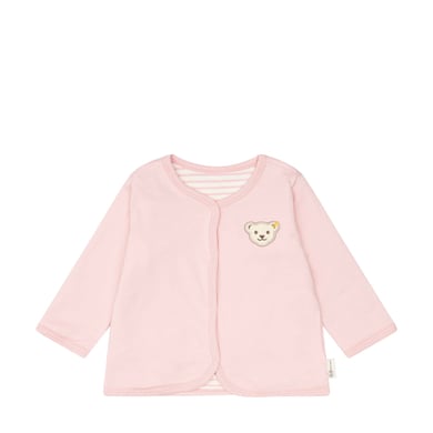 Steiff Omkeerbare jas GOTS silver roze