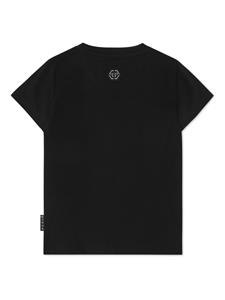 philipppleinjunior Philipp Plein Junior T-shirt verfraaid met pailletten - Zwart