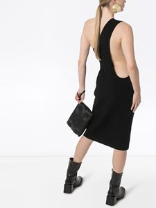 Bottega Veneta Asymmetrische midi-jurk - Zwart