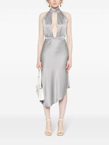 elisabettafranchi Elisabetta Franchi Asymmetrische midi-jurk - Grijs
