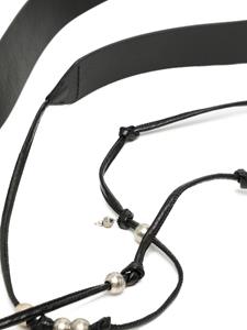 Altuzarra Leren riem - Zwart