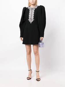 andrewgn Andrew Gn Mini-jurk verfraaid met kristallen - Zwart