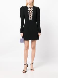 andrewgn Andrew Gn Mini-jurk verfraaid met kristallen - Zwart