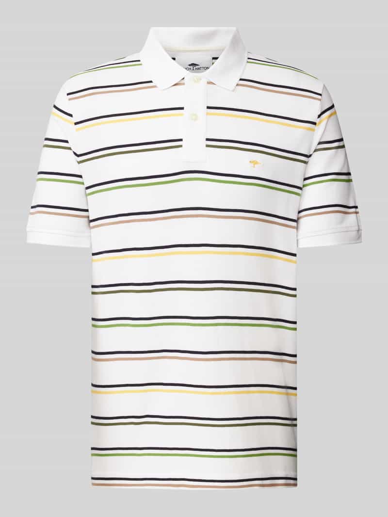 FYNCH-HATTON Poloshirt met streepmotief, regular fit