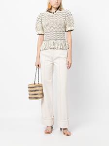 ullajohnson Ulla Johnson Jeans met logopatch - Wit