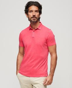 Superdry Mannen Jersey Poloshirt Rood