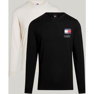 Tommy Jeans Langarmshirt "TJM SLIM FLAG 2PACK LS TEE EXT"