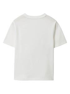 burberrykids Burberry Kids T-shirt met logoprint - Wit