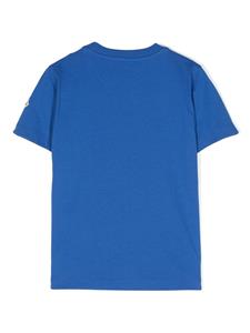 monclerenfant Moncler Enfant Katoenen T-shirt met logoprint - Blauw