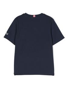 mc2saintbarthkids MC2 Saint Barth Kids Katoenen T-shirt met logoprint - Blauw