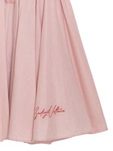 Zadig & Voltaire Kids ruffle-trim flared cotton dress - Roze