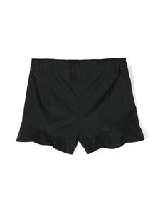 moschinokids Moschino Kids Katoenen shorts met logoprint - Zwart