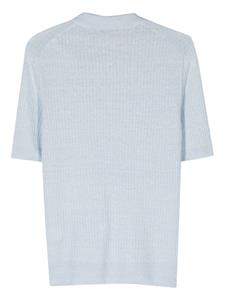Barba Geribbeld poloshirt - Blauw