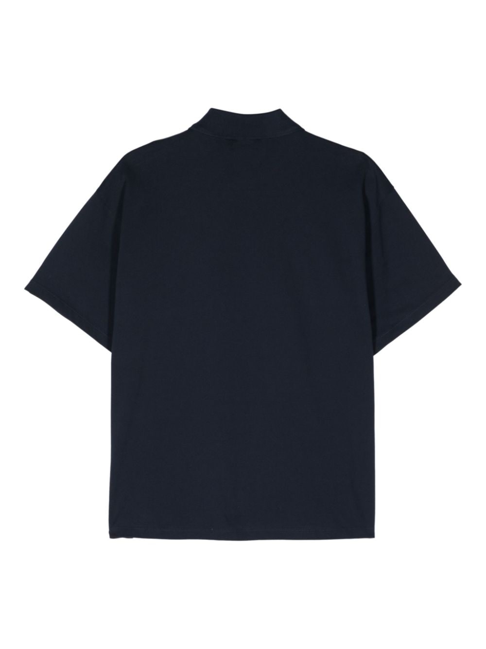SANDRO floral-appliqué cotton polo shirt - Blauw