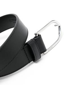 Jacquemus Leren riem met gegraveerd logo - Zwart
