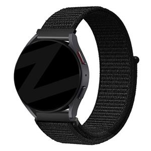 Bandz Xiaomi Watch S4 Sport nylon loop band (zwart)