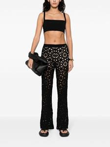 TWINSET Flared broek - Zwart