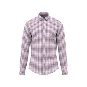 seidensticker Businesshemd Shaped Shaped Langarm Button-Down-Kragen Karo