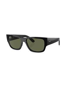 Ray-Ban Carlos zonnebril met rechthoekig montuur - Zwart