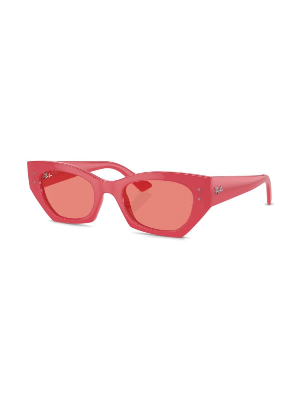 Ray-Ban Zena zonnebril met geometrisch montuur - Rood
