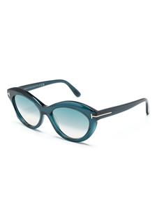 tomfordeyewear TOM FORD Eyewear Toni zonnebril met cat-eye montuur - Blauw