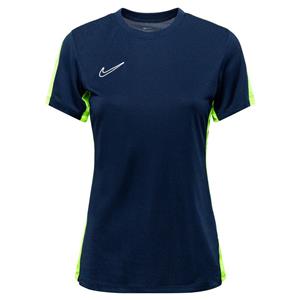 Nike Dri-FIT Academy 23 Trainingsshirt Dames Donkerblauw Geel Wit
