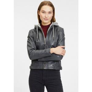 Gipsy Lederjacke "GWAnni RF", mit Kapuze