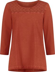 Your Look... for less! Dames Shirt met 3/4-mouw roestrood Maat