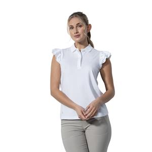 Daily Sports Poloshirt Daily Sports Golfpolo Albi Sleeveless mit Rüschen Weiß Damen L