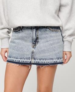 Superdry Vrouwen Denim Minirok Lichtblauw