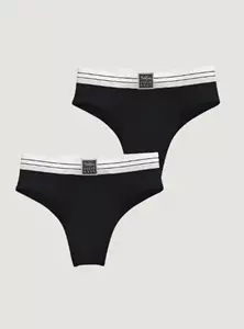 Bjorn Borg 2-pack dames high leg slips - Core Brief - Taille Dames onderbroeken