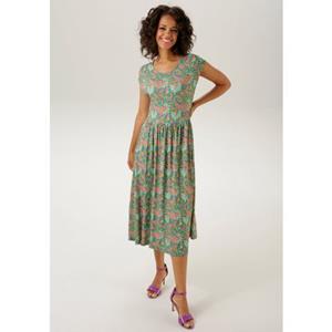 Aniston CASUAL Zomerjurk met een extravagant geprint paisley motief