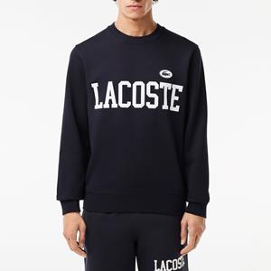 Lacoste Sweater met ronde hals en logo, in molton