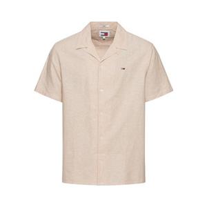 TOMMY JEANS Overhemd met korte mouwen TJM LINEN BLEND CAMP SHIRT EXT