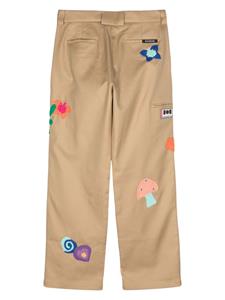 Nahmias Broek met patchwork - Beige