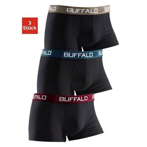 Buffalo Boxershort voor jongens met contrastkleurige boord (set, 3 stuks)