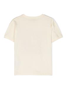 Gucci Kids T-shirt met GG logoprint - Beige