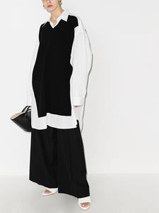 maisonmargiela Maison Margiela Blousejurk met gebreid detail - Wit