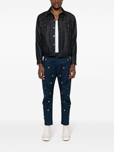 DSQUARED2 Chino met geborduurd fruit - Blauw