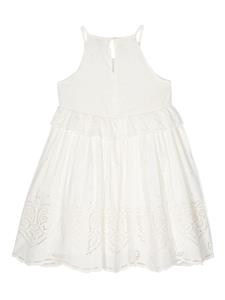 stellamccartneykids Stella McCartney Kids Katoenen jurk met broderie anglaise - Beige