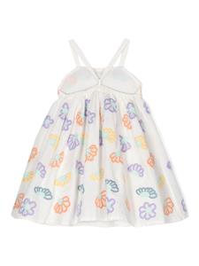 stellamccartneykids Stella McCartney Kids Jurk met geborduurde bloemen - Wit