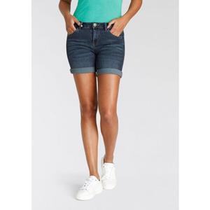 Arizona Jeansshort Ultra Stretch extra strak gesneden, opgerolde beenafsluitingen