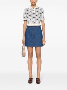 Gucci Mini-rok met ceintuur - Blauw