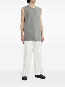 izzue Katoenen tanktop met logoprint - Grijs