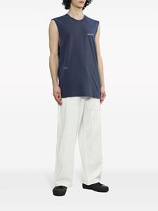 izzue Katoenen tanktop met logoprint - Blauw