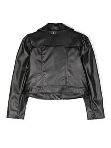 twinsetkids TWINSET Kids Bikerjack met studs - Zwart